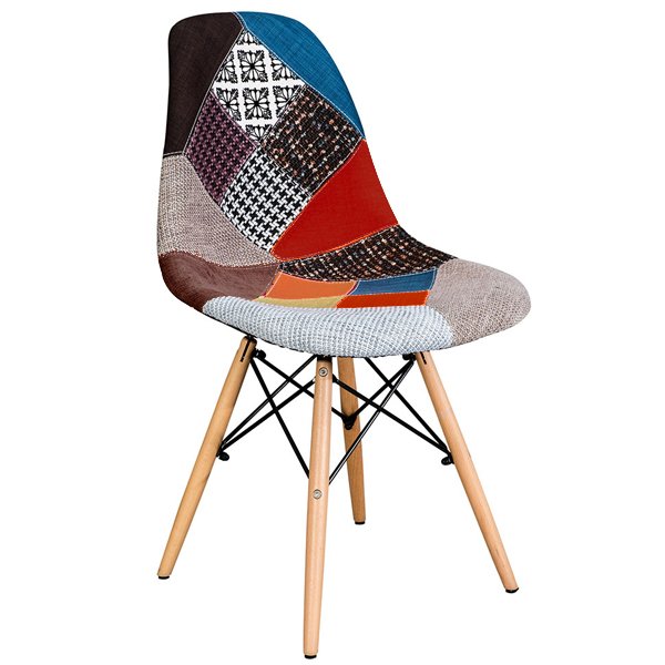 Стул DSW Patchwork Мульти Древесина Стул DSW Patchwork Мульти Древесина в Волгограде | Loft Concept