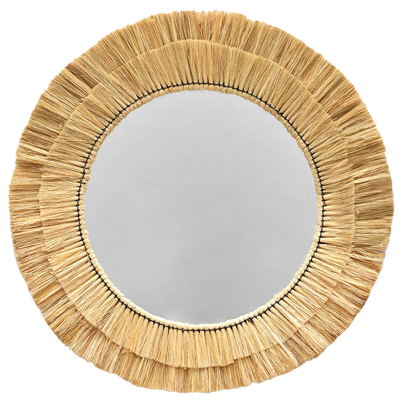 Круглое зеркало с плетеной рамой Jyoti Wicker Mirror Древесина Зеркало Круглое зеркало с плетеной рамой Jyoti Wicker Mirror Древесина Зеркало в Волгограде | Loft Concept