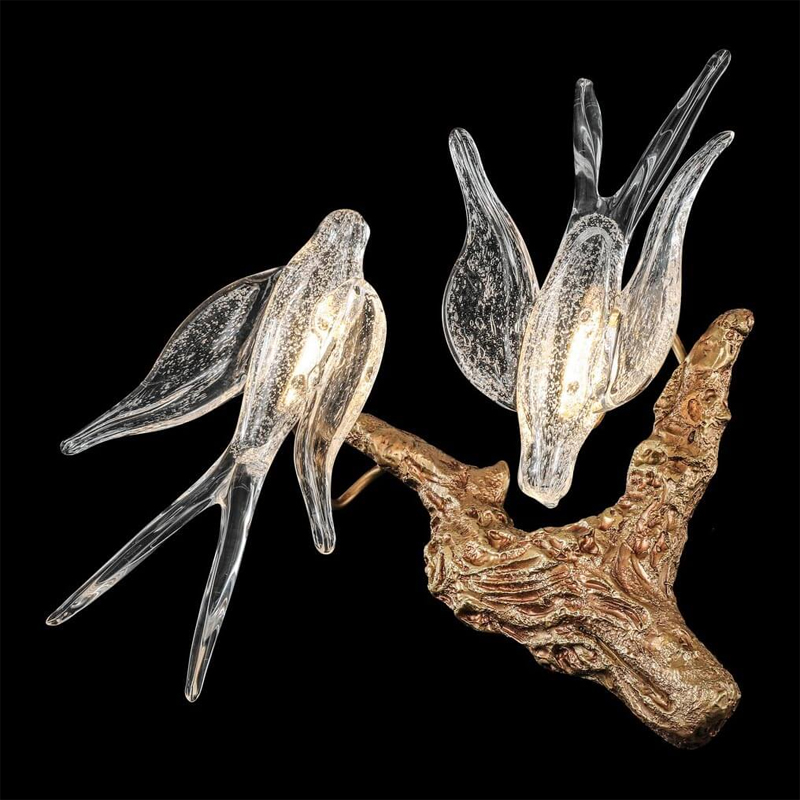 Светодиодное бра The swallow nest Медь Прозрачный Светодиодное бра The swallow nest Медь Прозрачный в Волгограде | Loft Concept