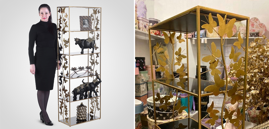 Стеллаж Gold Butterfly Wide - Loft-Concept в Волгограде