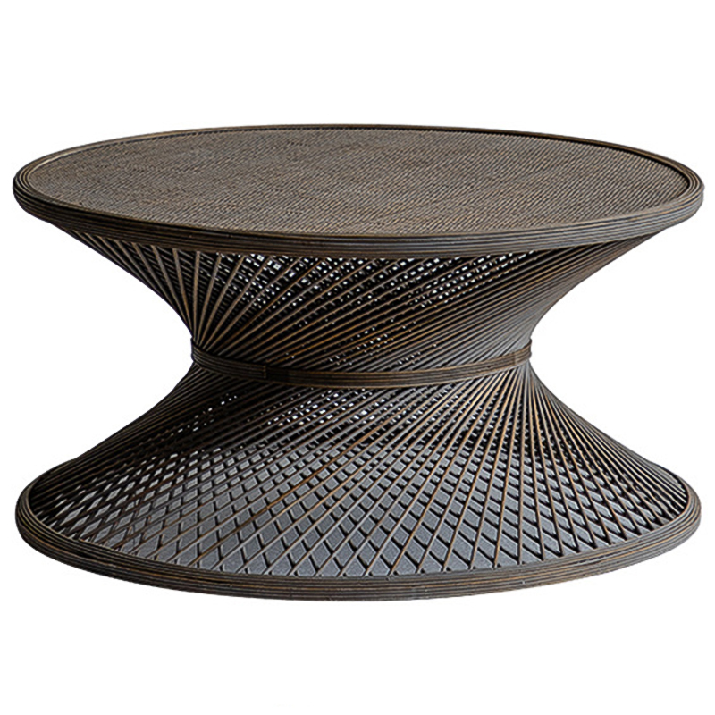 Кофейный стол Zaire Wicker Coffee Table Dark Коричневый Кофейный стол Zaire Wicker Coffee Table Dark Коричневый в Волгограде | Loft Concept
