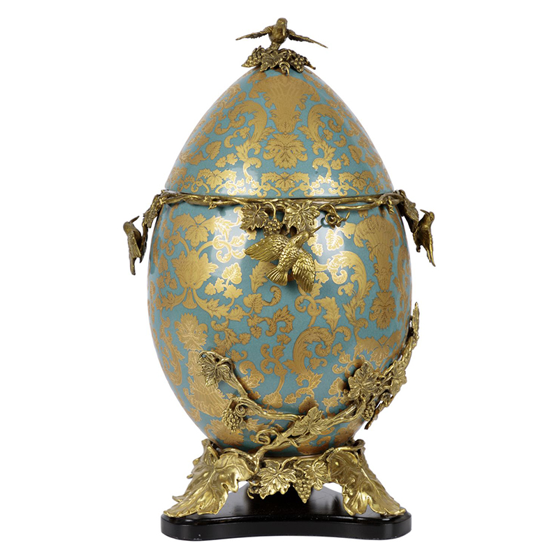 Шкатулка фарфоровая с крышкой с бронзовыми элементами Porcelain & Bronze Серый бетон Золотой Шкатулка фарфоровая с крышкой с бронзовыми элементами Porcelain & Bronze Серый бетон Золотой в Волгограде | Loft Concept