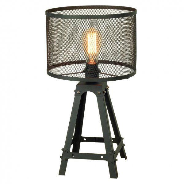Настольная лампа Radial Cage Table Lamp Черный Настольная лампа Radial Cage Table Lamp Черный в Волгограде | Loft Concept