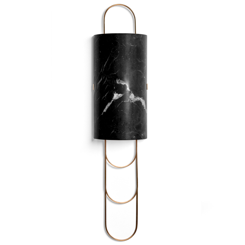 Бра Niagara WALL LAMP Ginger and Jagger Black Латунь Черный Мрамор Nero Бра Niagara WALL LAMP Ginger and Jagger Black Латунь Черный Мрамор Nero в Волгограде | Loft Concept