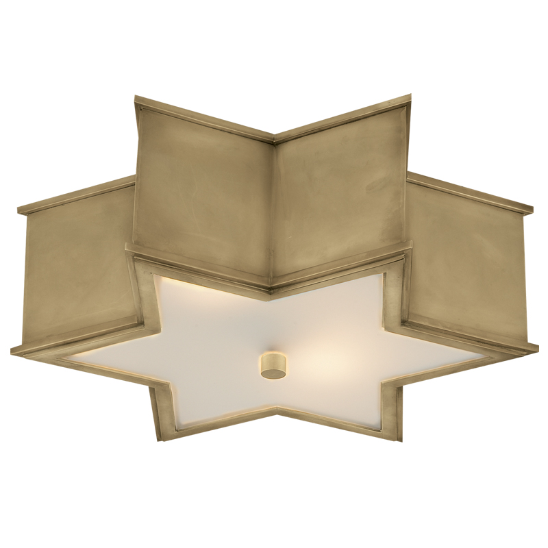 Потолочный светильник Звезда Sophia Flush Mount Brass Латунь Потолочный светильник Звезда Sophia Flush Mount Brass Латунь в Волгограде | Loft Concept