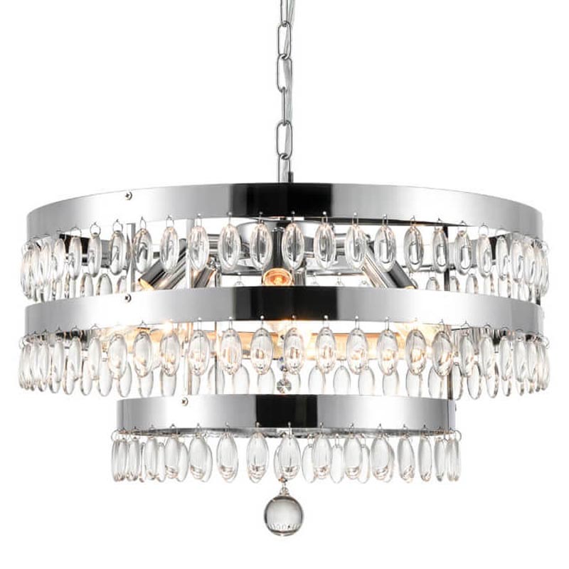 Люстра Oberon Chandelier chrome 50 Прозрачный (Transparent) Хром Люстра Oberon Chandelier chrome 50 Прозрачный (Transparent) Хром в Волгограде | Loft Concept