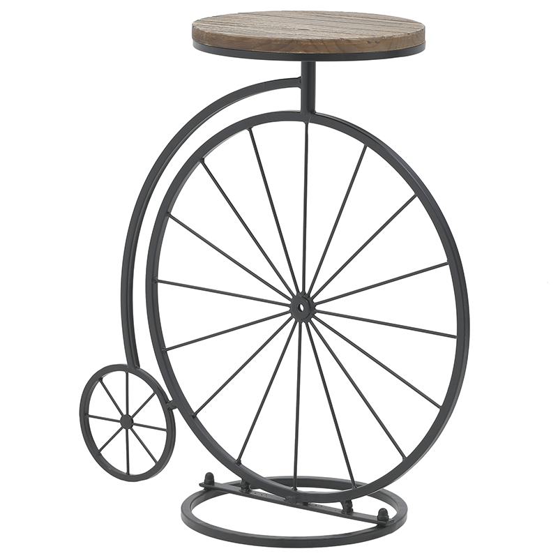 Приставной столик в виде велосипеда Penny-Farthing Side Table Черный Коричневый Приставной столик в виде велосипеда Penny-Farthing Side Table Черный Коричневый в Волгограде | Loft Concept