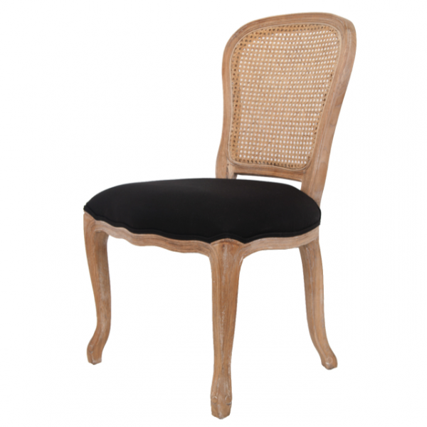 Стул French chairs Provence Neman Black Rattan Chair Черный Бежевый Стул French chairs Provence Neman Black Rattan Chair Черный Бежевый в Волгограде | Loft Concept