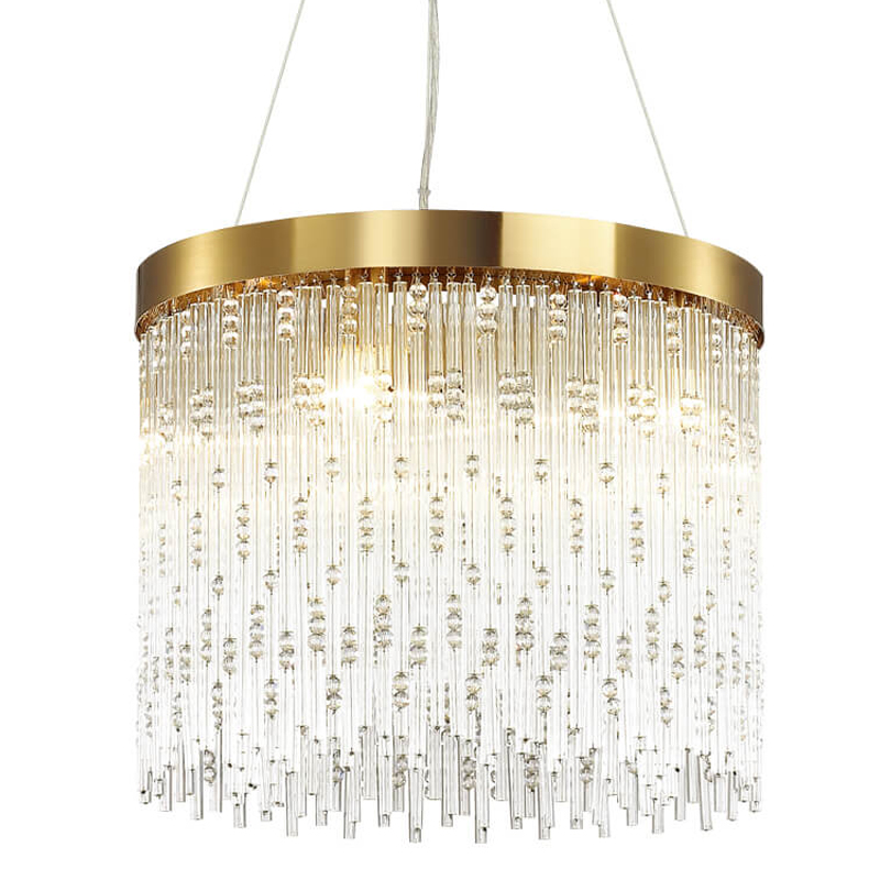 Люстра Hailstorm Rain Kerri Chandelier gold 45 Прозрачный (Transparent) Золотой Люстра Hailstorm Rain Kerri Chandelier gold 45 Прозрачный (Transparent) Золотой в Волгограде | Loft Concept