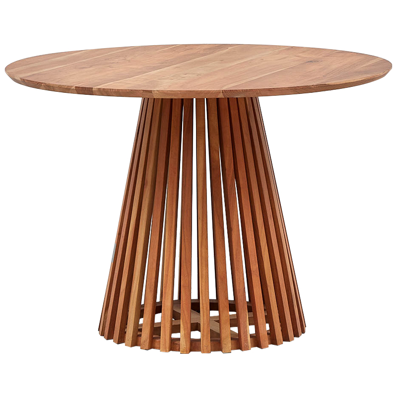Обеденный круглый стол Seamus Wood Dining Table Коричневый Обеденный круглый стол Seamus Wood Dining Table Коричневый в Волгограде | Loft Concept
