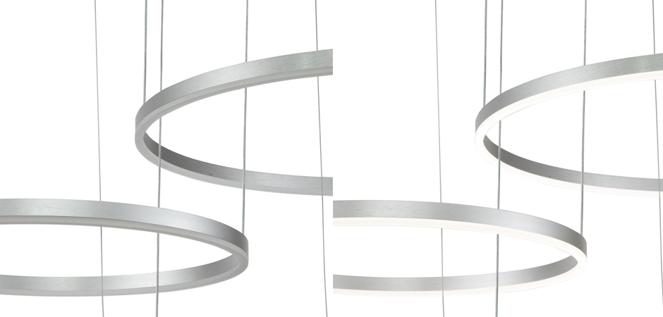 Подвесной светильник Neo Circles Triple Silver Подвесной светильник Neo Circles Triple Silver - Loft-Concept в Волгограде