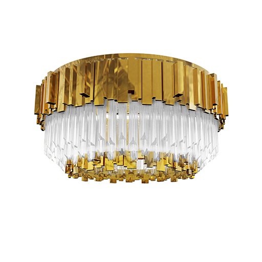 Люстра потолочная Luxxu Empire Plafond Глянцевое золото Прозрачное Стекло Люстра потолочная Luxxu Empire Plafond Глянцевое золото Прозрачное Стекло в Волгограде | Loft Concept