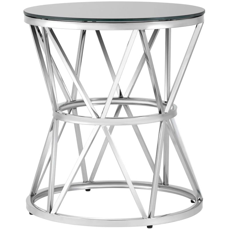 Стол приставной Beranger Collection Silver Серебряный Черный Стол приставной Beranger Collection Silver Серебряный Черный в Волгограде | Loft Concept