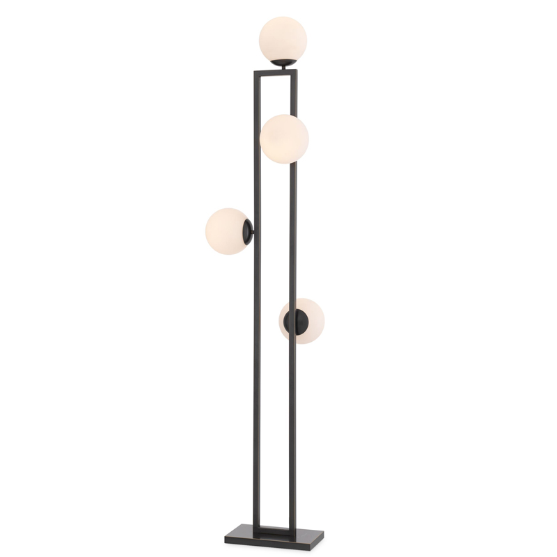 Торшер Eichholtz Floor Lamp Pascal Bronze Темная бронза Белый Торшер Eichholtz Floor Lamp Pascal Bronze Темная бронза Белый в Волгограде | Loft Concept
