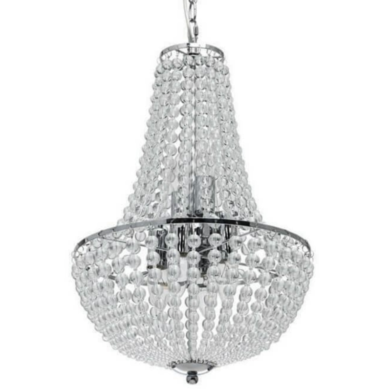 Люстра Virginia Clear Beads Chandelier chrome Хром Прозрачное Стекло Люстра Virginia Clear Beads Chandelier chrome Хром Прозрачное Стекло в Волгограде | Loft Concept
