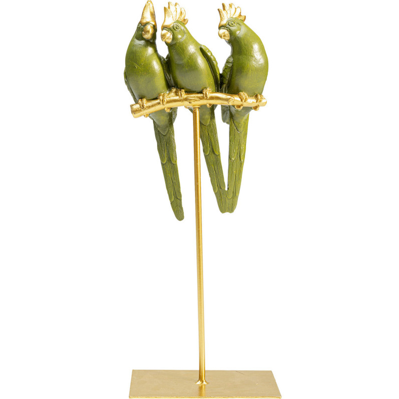 Статуэтка Three Green Parrots Зеленый Статуэтка Three Green Parrots Зеленый в Волгограде | Loft Concept