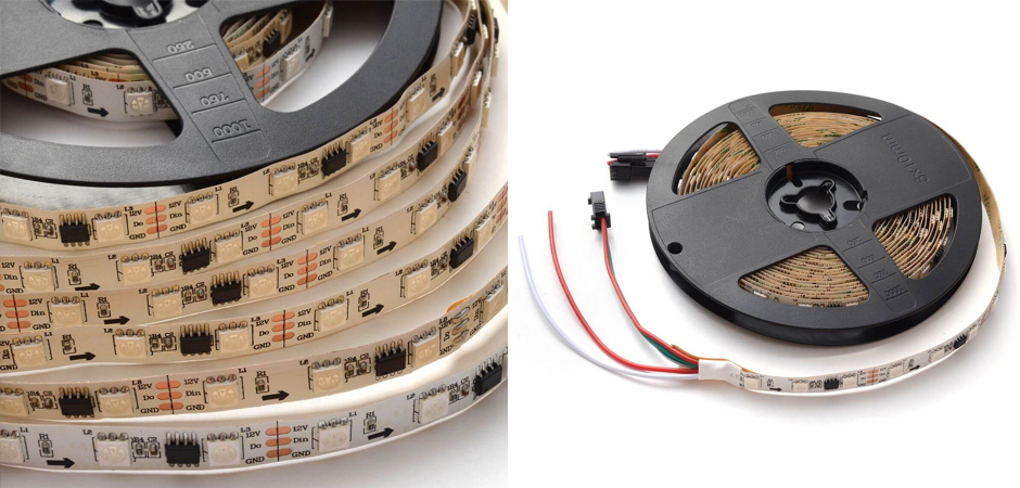 Комплект цифровой светодиодной ленты 14,4W/m 60Led/m 5050SMD разноцветная 5M Комплект цифровой светодиодной ленты 14,4W/m 60Led/m 5050SMD разноцветная 5M - Loft-Concept в Волгограде
