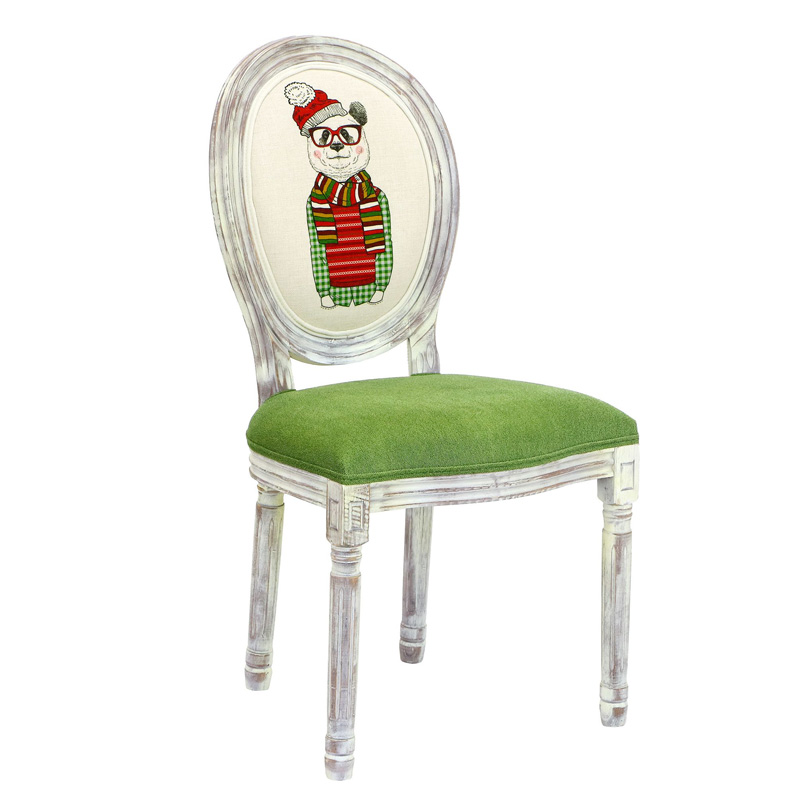 Стул French chair Polar Bear Белый Зеленый Стул French chair Polar Bear Белый Зеленый в Волгограде | Loft Concept