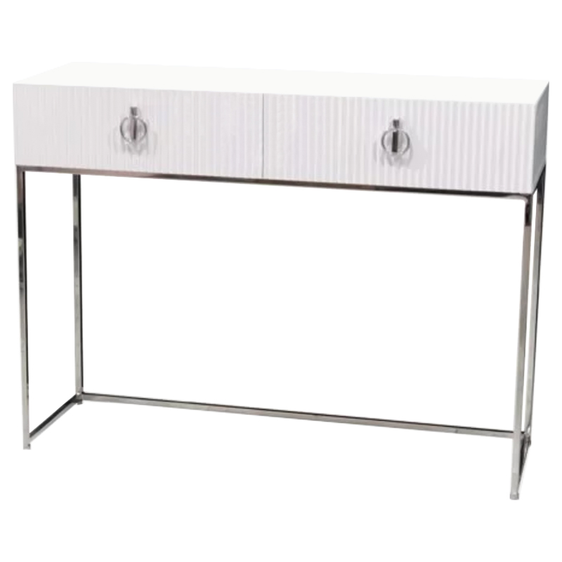 Консоль Romero Console Белый Хром Консоль Romero Console Белый Хром в Волгограде | Loft Concept