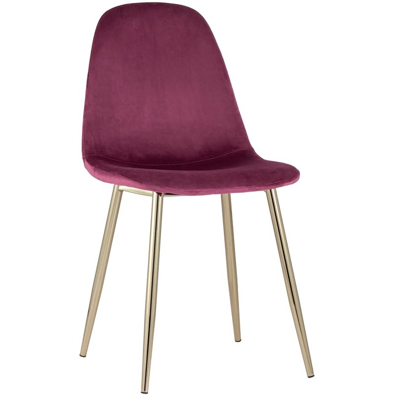 Стул Archie Chair Велюр Фуксия Золотые ножки Фуксия Золотой Стул Archie Chair Велюр Фуксия Золотые ножки Фуксия Золотой в Волгограде | Loft Concept