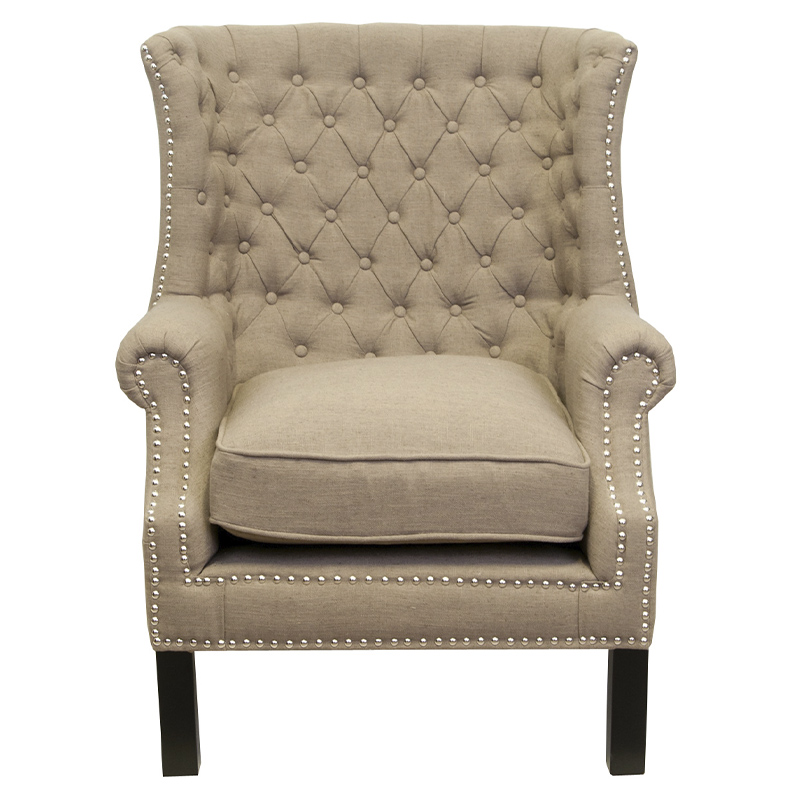 Кресло Charlie Armchair brown flax Светло-коричневый Кресло Charlie Armchair brown flax Светло-коричневый в Волгограде | Loft Concept