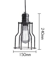 Подвесной светильник Loft Industrial Cage Filament Pendant Подвесной светильник Loft Industrial Cage Filament Pendant в Волгограде