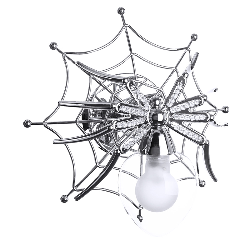 Бра Паук с паутиной Spiders lamp Серебряный Бра Паук с паутиной Spiders lamp Серебряный в Волгограде | Loft Concept