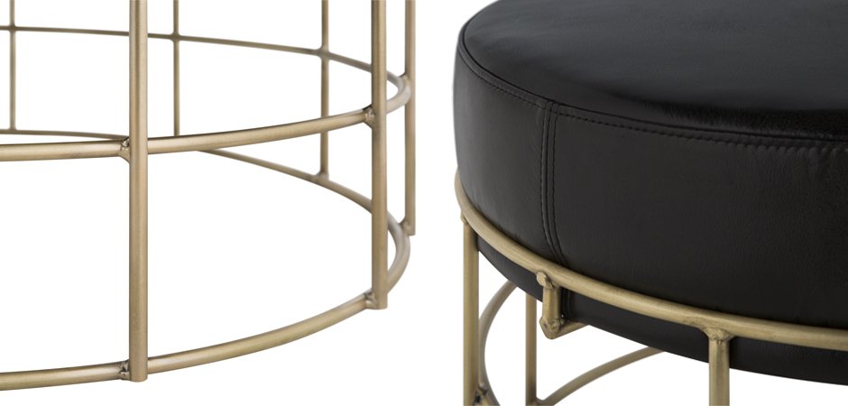 Пуф Cage Rods Gold 80 Пуф Cage Rods Gold 80 - Loft-Concept в Волгограде