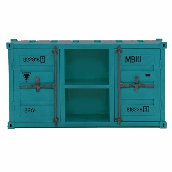 ТВ тумба Морской контейнер Loft TV container turquoise Бирюзовый ТВ тумба Морской контейнер Loft TV container turquoise Бирюзовый в Волгограде | Loft Concept