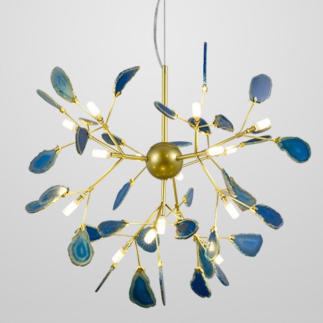 Люстра Agate Feathers Глянцевое золото Люстра Agate Feathers Глянцевое золото в Волгограде | Loft Concept