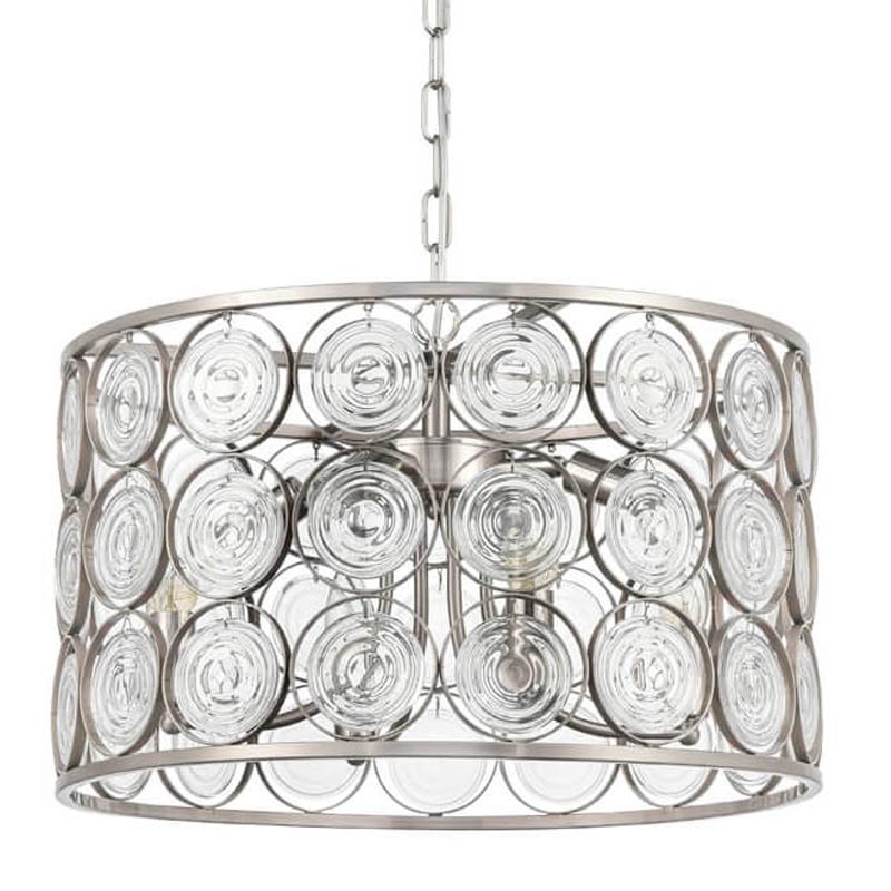 Люстра Edalina Chandelier nickel satin 50 Прозрачный (Transparent) Никель Сатин Люстра Edalina Chandelier nickel satin 50 Прозрачный (Transparent) Никель Сатин в Волгограде | Loft Concept