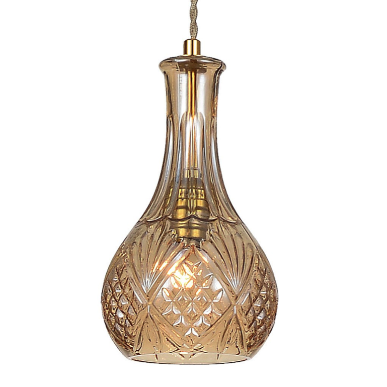 Подвесной светильник lee broom DECANTERLIGHT pendant III Amber Золотой Янтарь (Amber) Подвесной светильник lee broom DECANTERLIGHT pendant III Amber Золотой Янтарь (Amber) в Волгограде | Loft Concept