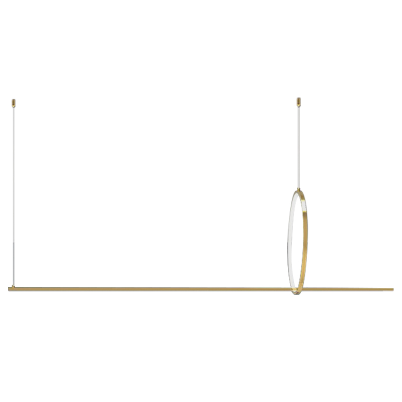 Дизайнерский Подвесной Светильник Ursa Geometric Ring Lamp 1 кольцо Золотой Дизайнерский Подвесной Светильник Ursa Geometric Ring Lamp 1 кольцо Золотой в Волгограде | Loft Concept