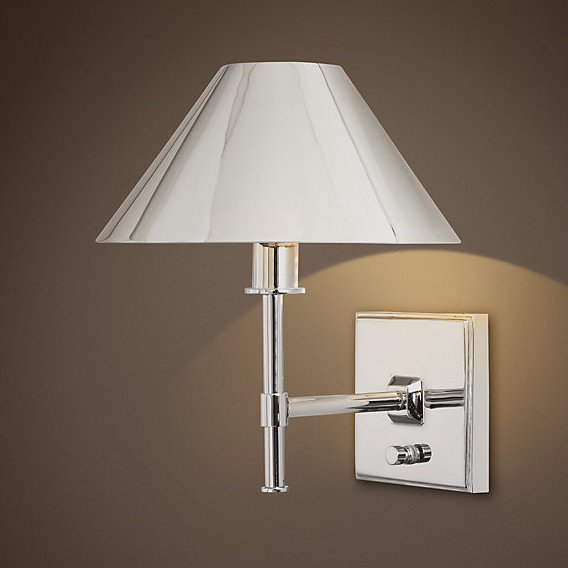 Бра RH Petite Candlestick SCONCE Polished Nickel Хром Бра RH Petite Candlestick SCONCE Polished Nickel Хром в Волгограде | Loft Concept