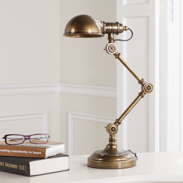 Настольная лампа Brass Steampunk Table Lamp Бронза Настольная лампа Brass Steampunk Table Lamp Бронза в Волгограде | Loft Concept