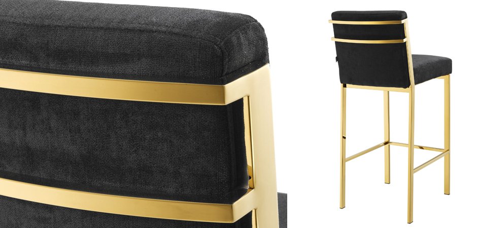 Барный стул Eichholtz Bar Stool Scott Gold Барный стул Eichholtz Bar Stool Scott Gold - Loft-Concept в Волгограде