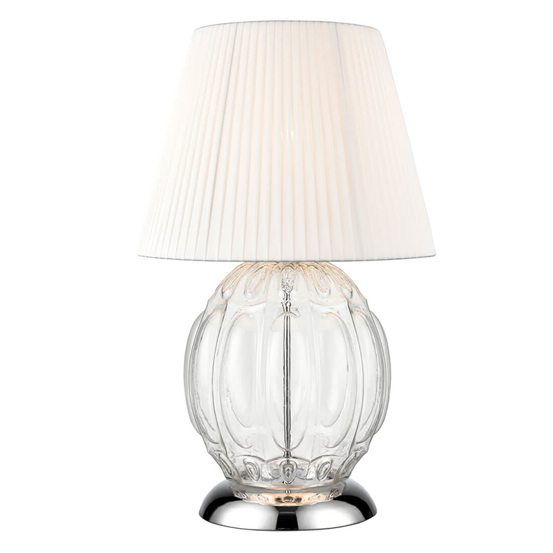 Настольная лампа Прозрачное Стекло Hailey Table Lamp Прозрачное Стекло Белый Хром Настольная лампа Прозрачное Стекло Hailey Table Lamp Прозрачное Стекло Белый Хром в Волгограде | Loft Concept