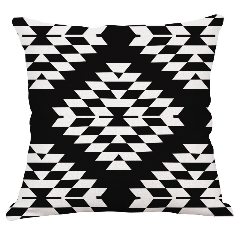 Декоративная подушка Black and White Pattern #3 Черно-белый Декоративная подушка Black and White Pattern #3 Черно-белый в Волгограде | Loft Concept