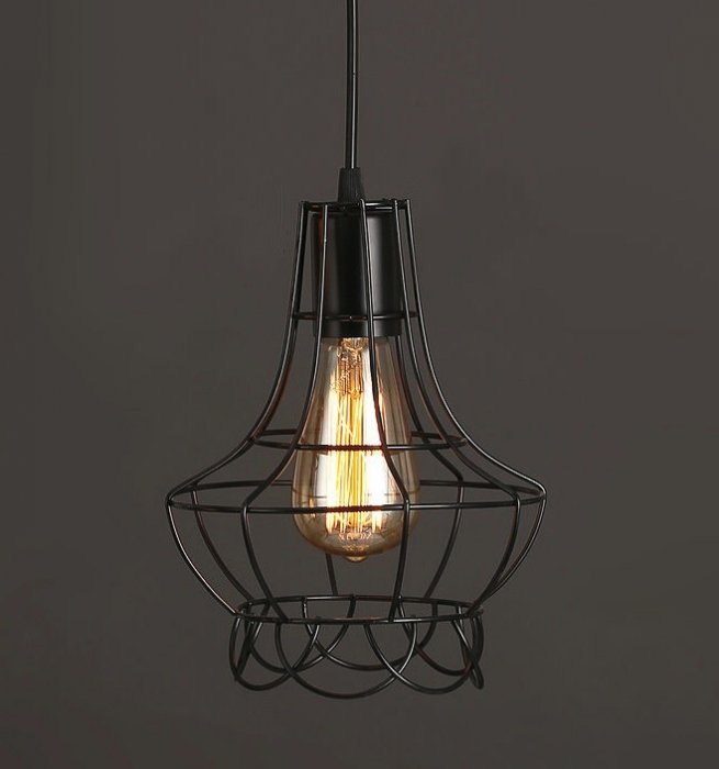 Cветильник Loft Nest Cage №4 Черный Cветильник Loft Nest Cage №4 Черный в Волгограде | Loft Concept