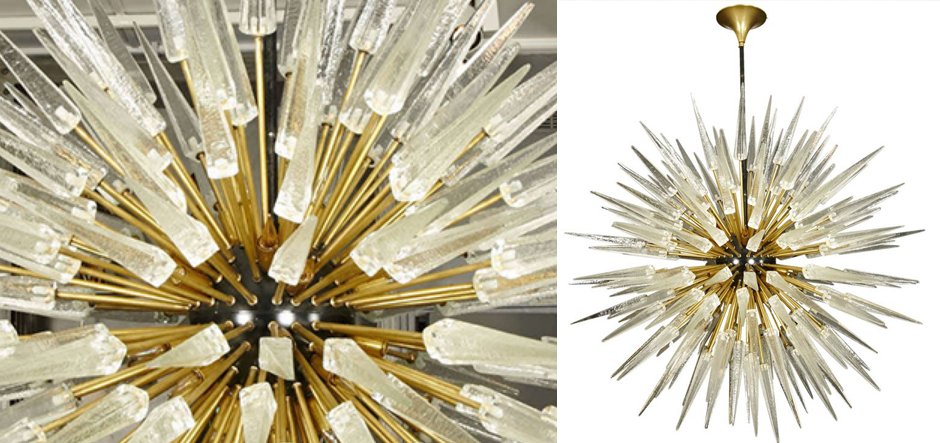 Murano Spike Sputnik Rock Chandelier Murano Spike Sputnik Rock Chandelier - Loft-Concept в Волгограде