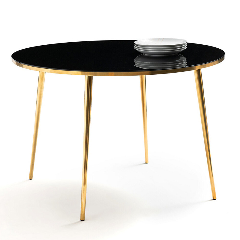 Обеденный стол Keoni Dinner Table Латунь Черный Обеденный стол Keoni Dinner Table Латунь Черный в Волгограде | Loft Concept