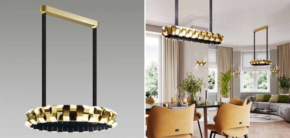 Люстра Rotus Gold Круглая Люстра Rotus Gold Круглая - Loft-Concept в Волгограде