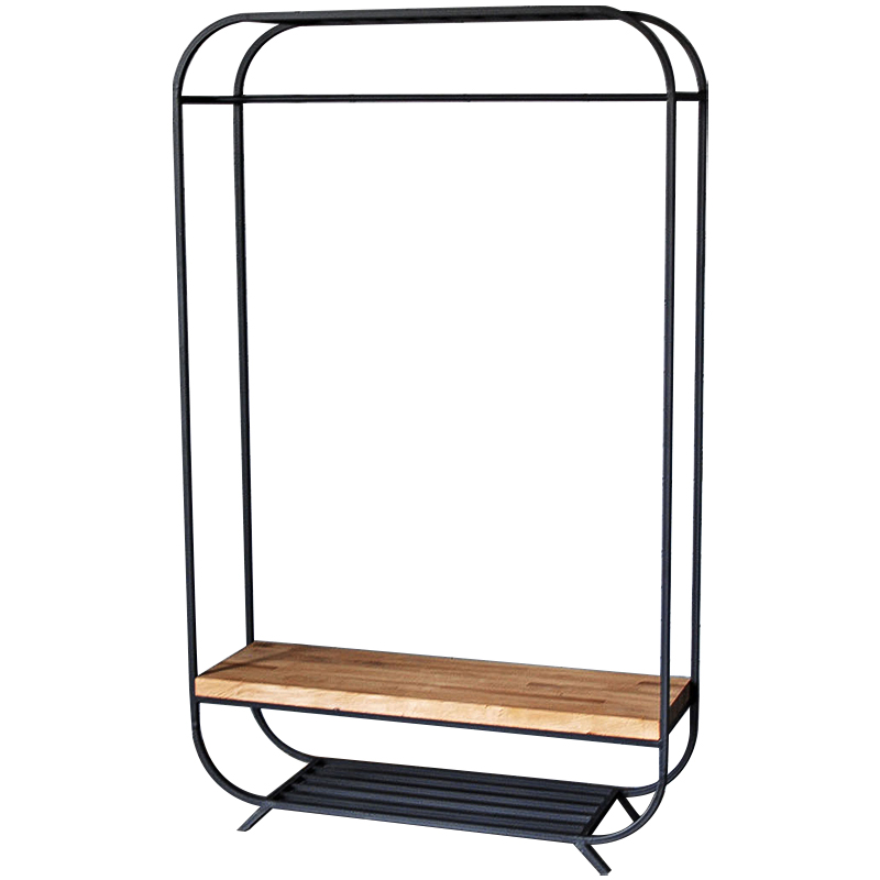 Рейл Cade Industrial Metal Rust Clothes Rail Черный Древесина Рейл Cade Industrial Metal Rust Clothes Rail Черный Древесина в Волгограде | Loft Concept
