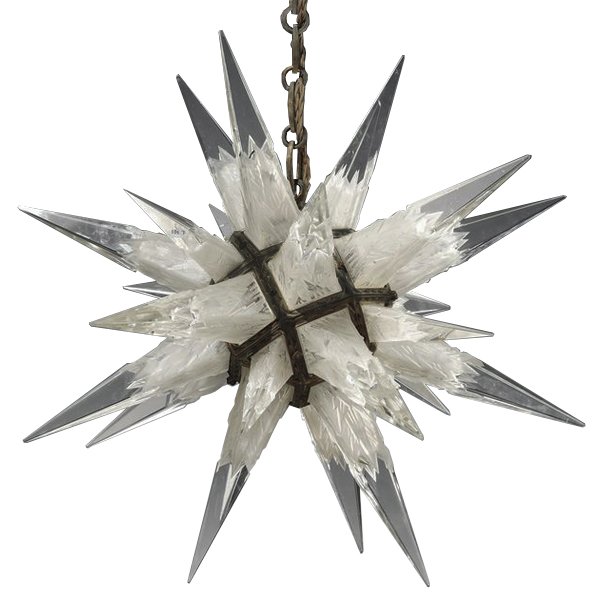 C. J. Weinstein Rock Сrystal Star Chandelier Темная бронза винтаж Прозрачный (Transparent) C. J. Weinstein Rock Сrystal Star Chandelier Темная бронза винтаж Прозрачный (Transparent) в Волгограде | Loft Concept