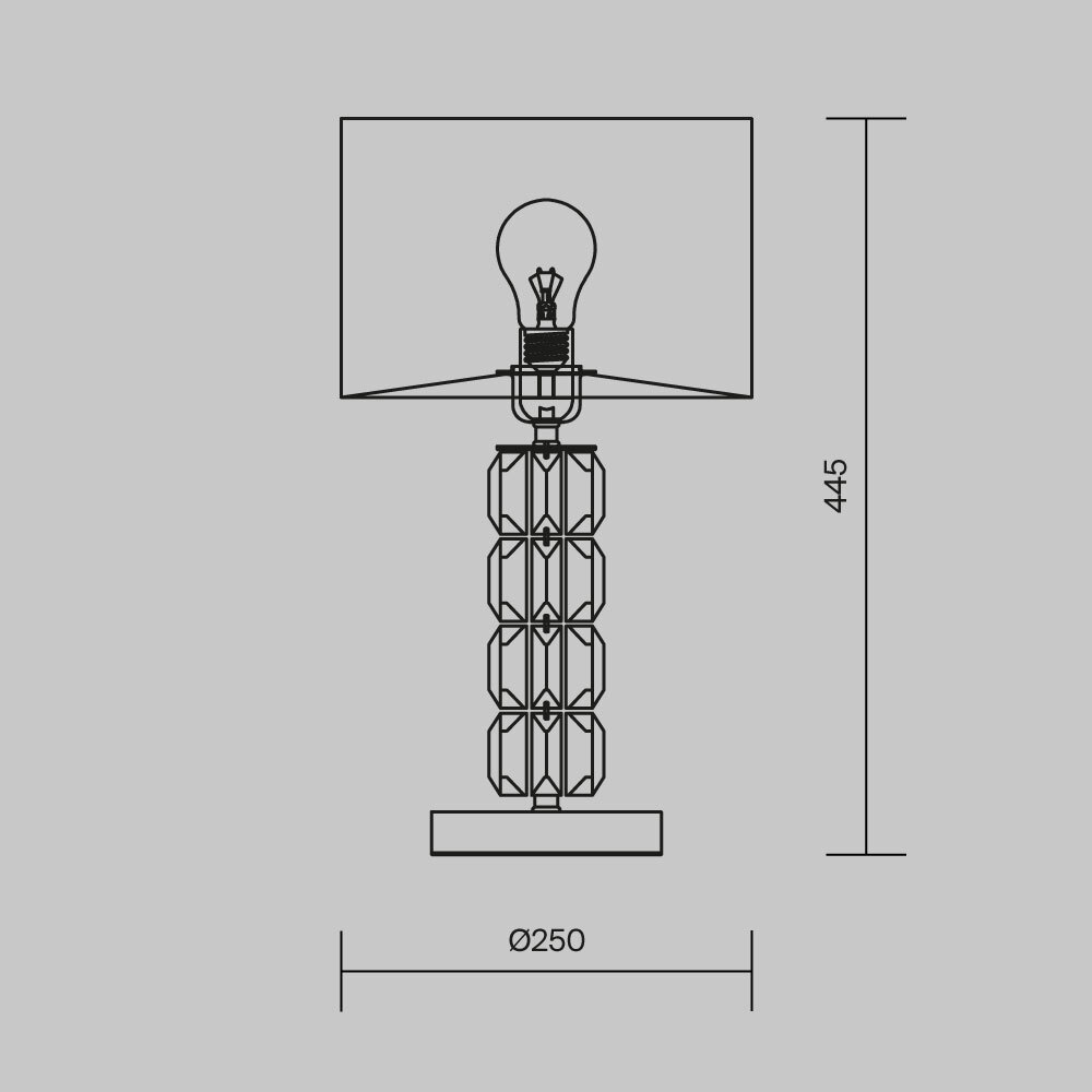 Настольная лампа Cut Stone Base в Волгограде