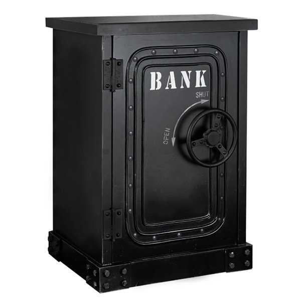 Приставная металлическая тумба в стиле лофт BANK Side Table Приставная металлическая тумба в стиле лофт BANK Side Table в Волгограде | Loft Concept