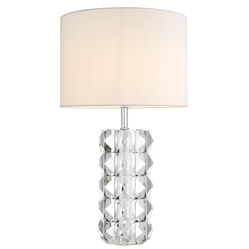 Настольная лампа Eichholtz Table Lamp Mistero Прозрачный Белый Никель Настольная лампа Eichholtz Table Lamp Mistero Прозрачный Белый Никель в Волгограде | Loft Concept