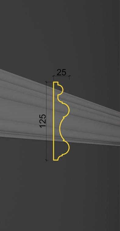 Гладкий молдинг MT-14 в Волгограде