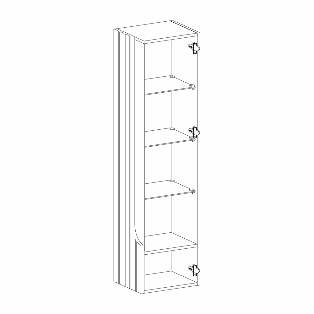 Витрина навесная Expanses of Beauty правое открывание в Волгограде