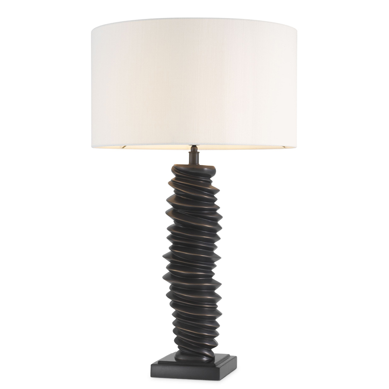 Настольная лампа Eichholtz Table Lamp Miro Темная бронза Черный Кремовый Настольная лампа Eichholtz Table Lamp Miro Темная бронза Черный Кремовый в Волгограде | Loft Concept